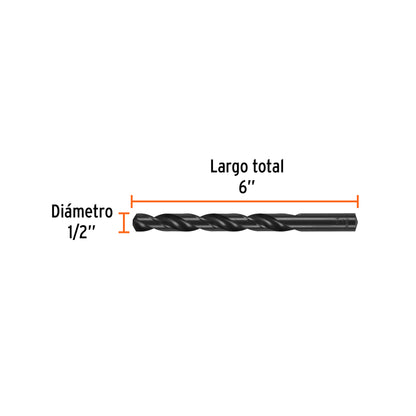 Broca HSS 1/2" Trublack p/metal