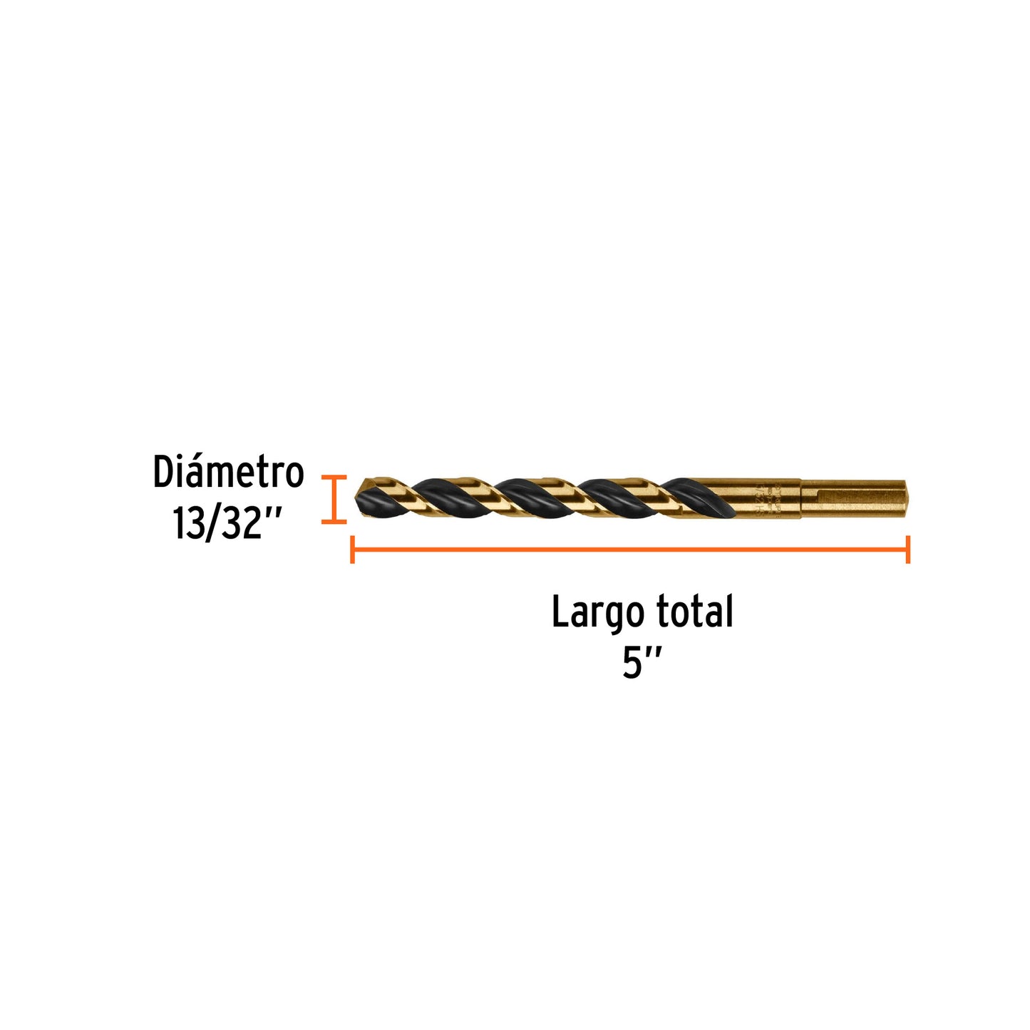 Broca HSS 13/32" Trugold ´p/metal.