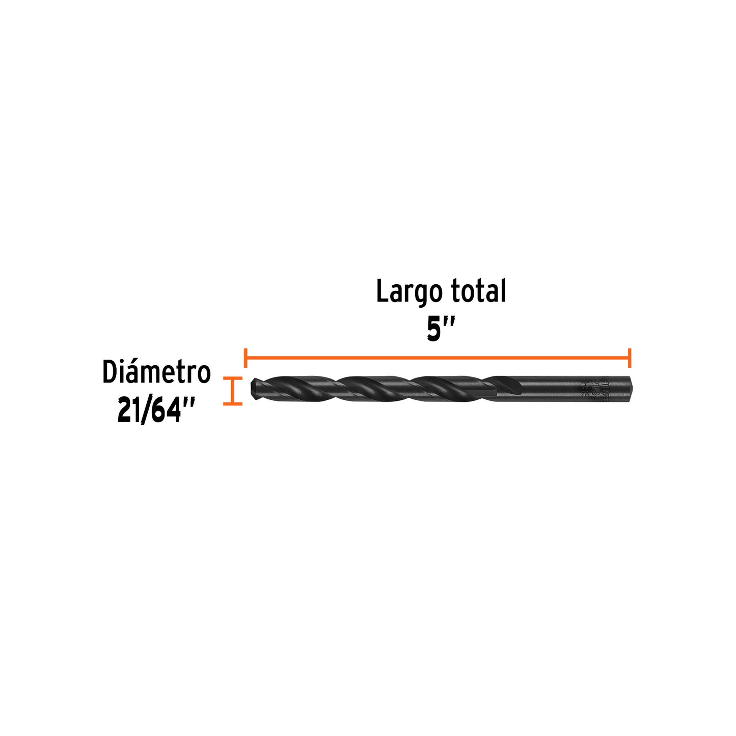 Broca HSS 21/64" Trublack p/metal