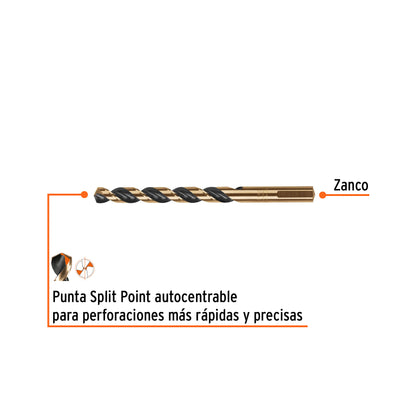 Broca HSS 3/8" Trugold p/metal