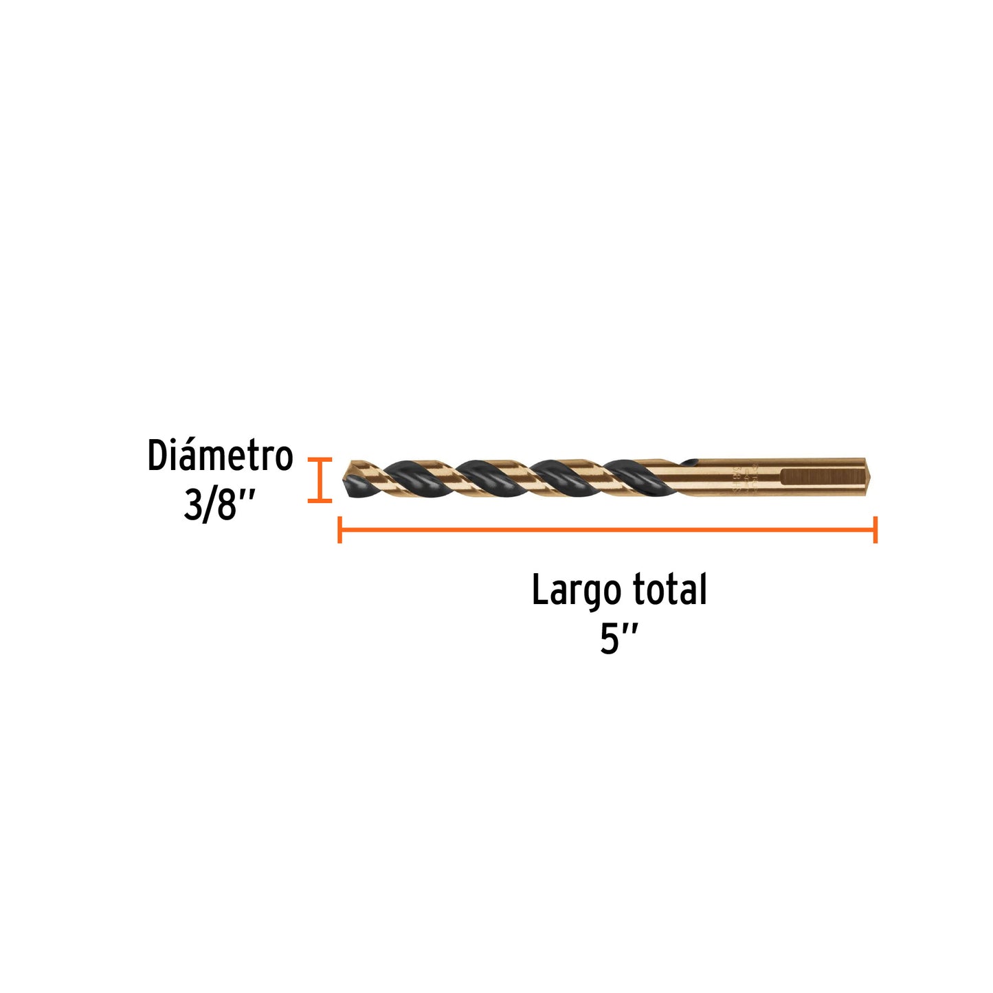 Broca HSS 3/8" Trugold p/metal