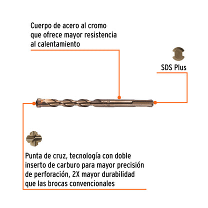 Broca SDS Plus 1/2 x 6"