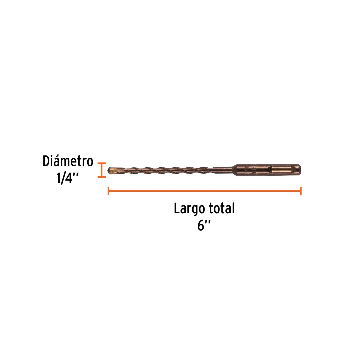 Broca SDS Plus 1/4 x 6"