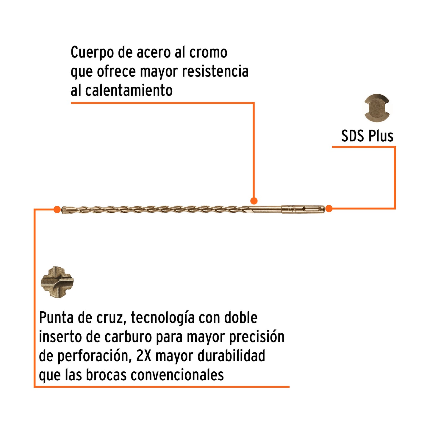 Broca SDS Plus 3/8 x 12"