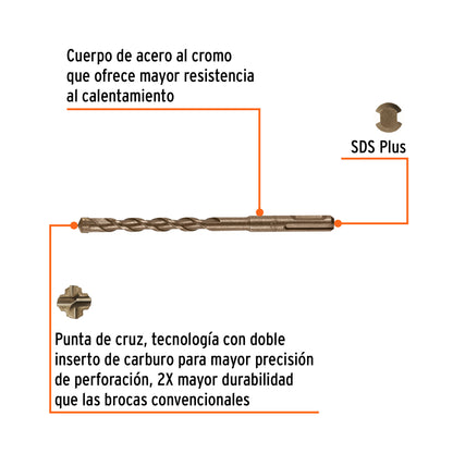 Broca SDS Plus 3/8 x 6"