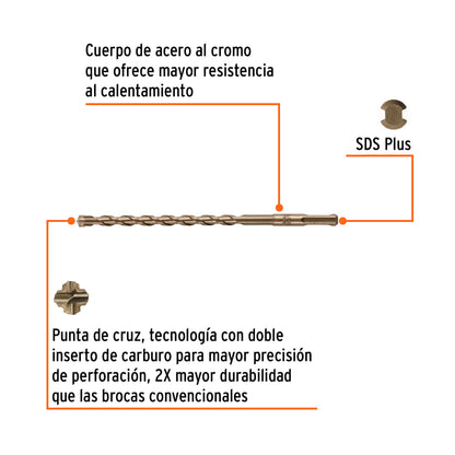 Broca SDS Plus 3/8 x 8"