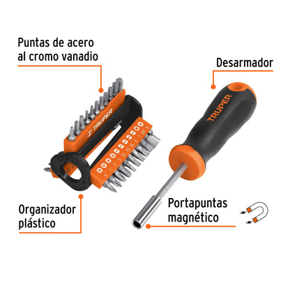 Desarmador multipuntas c/33 puntas