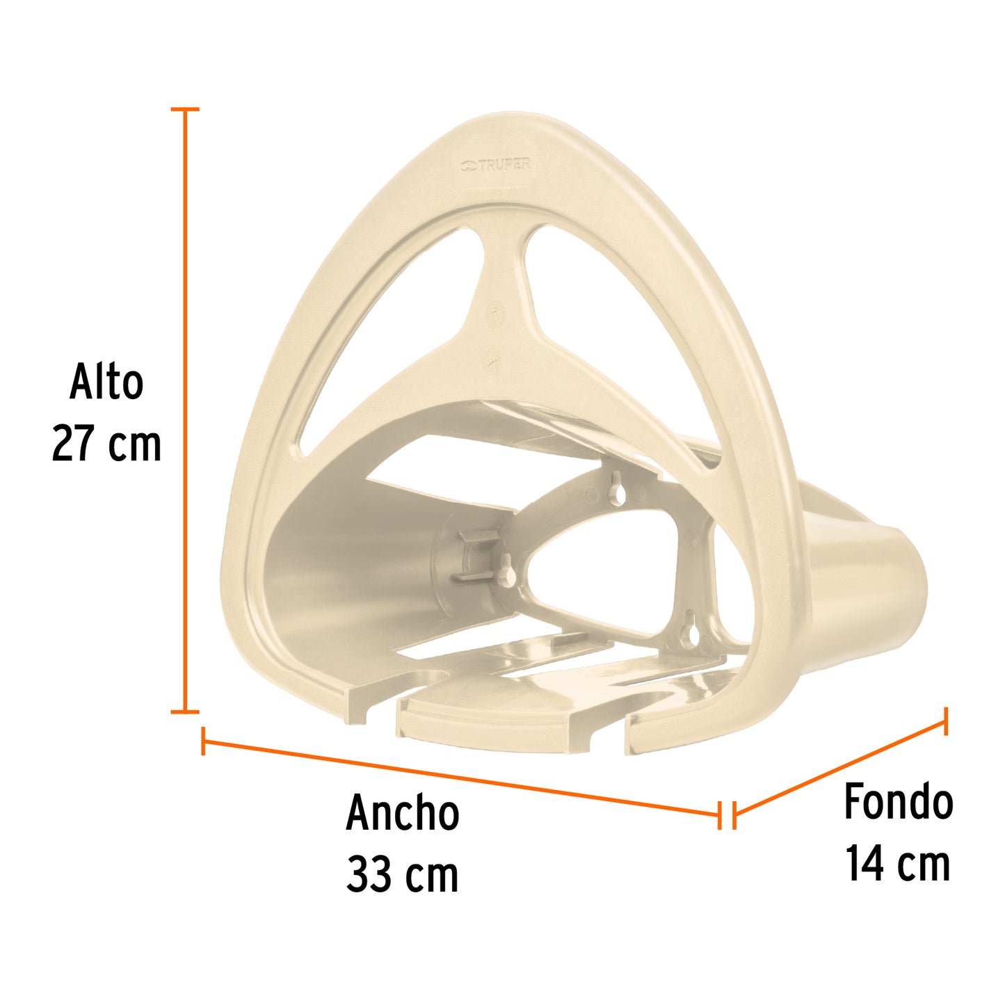 Portamanguera de pl‡stico beige