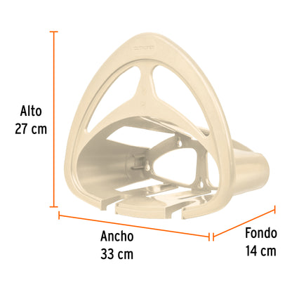 Portamanguera de pl‡stico beige