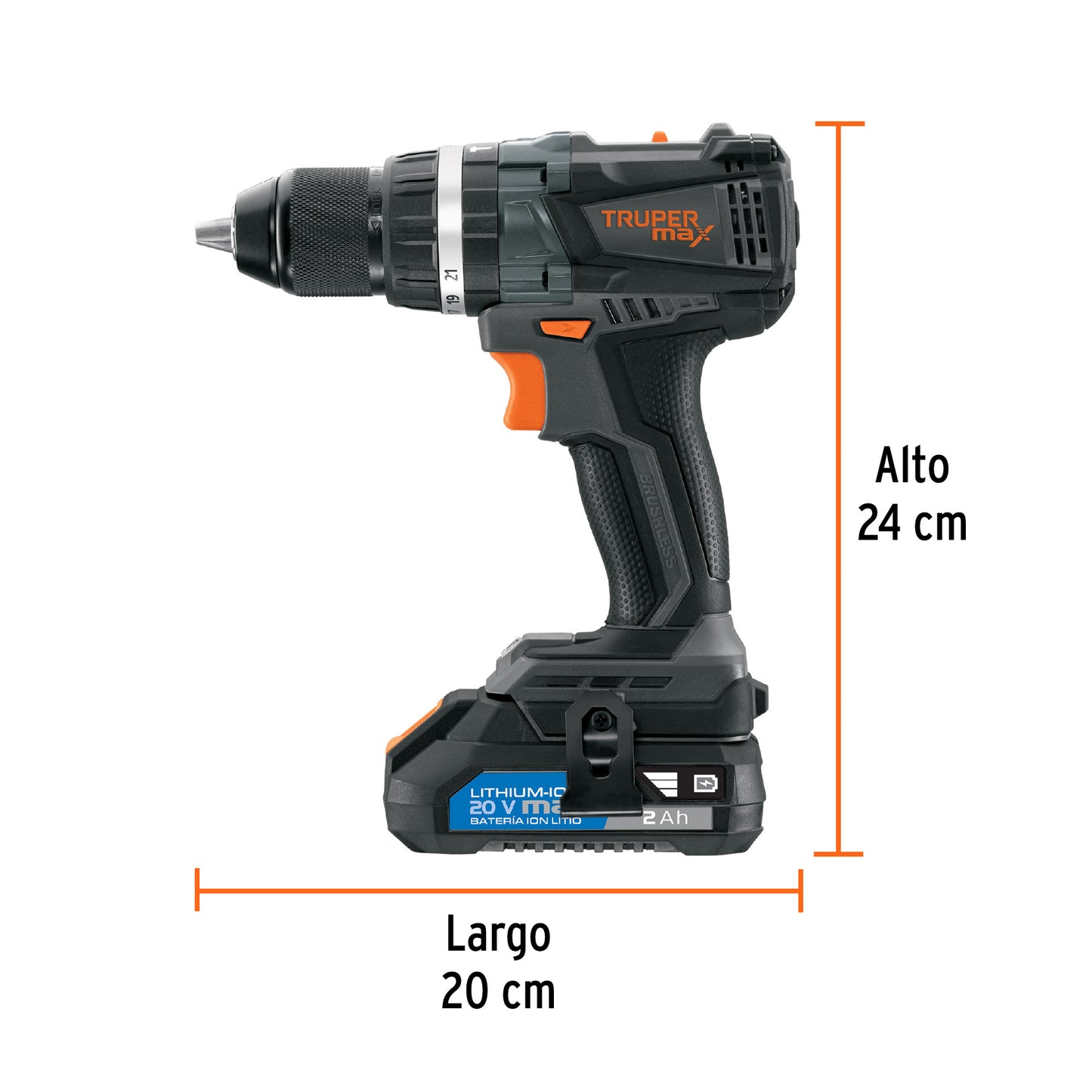 Rotomartillo inalámbrico TRUPER MAX