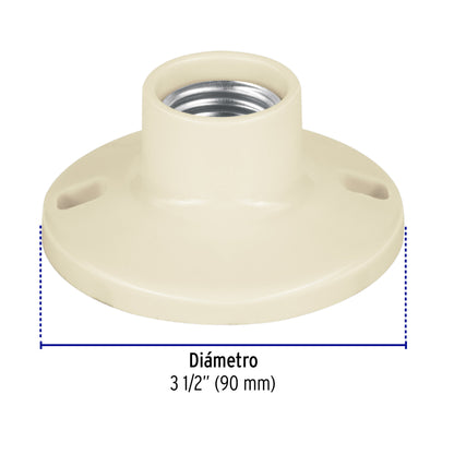 Portalámpara de baquelita 3-1/2"