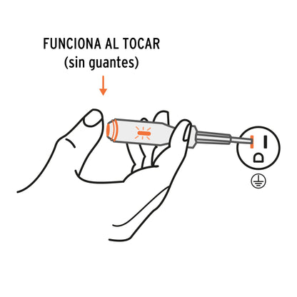 Probador para circuitos de corriente alterna 14 cm