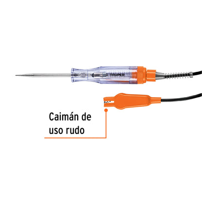 Probador para circuitos de corriente directa 20 cm, con caimán