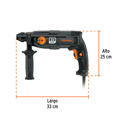 Rotomartillo SDS Plus de 2 Joules, 650W