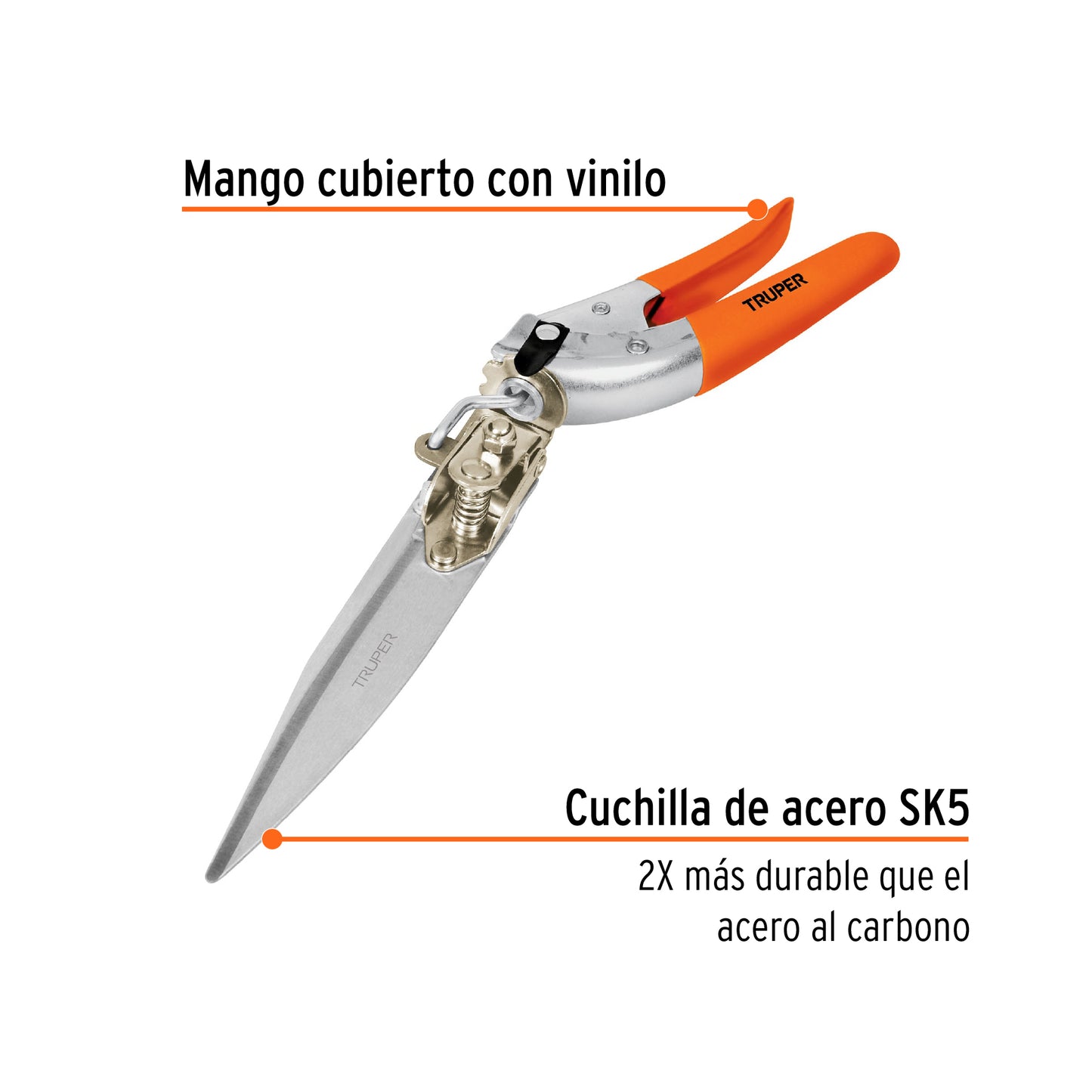 Tijera doméstica para poda de césped 13"