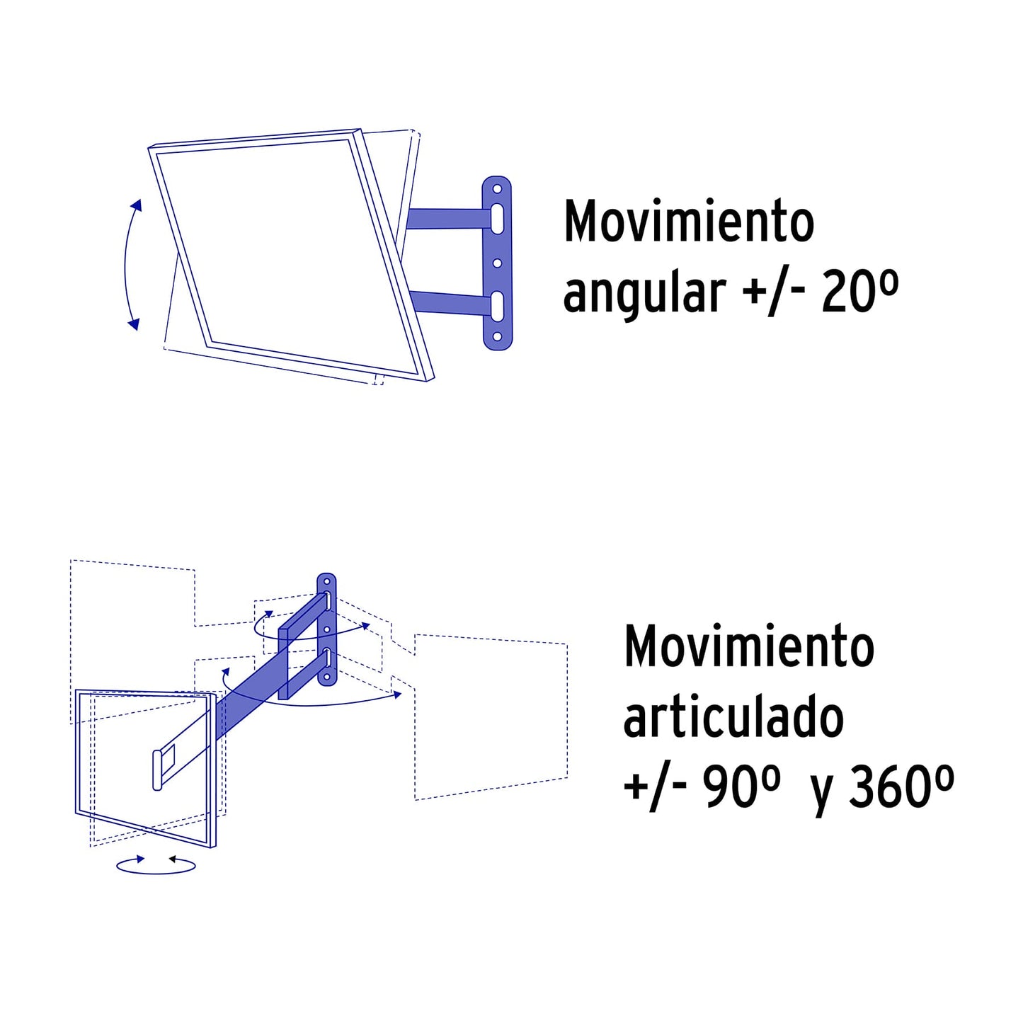 Soporte para pantallas 23" a 42"